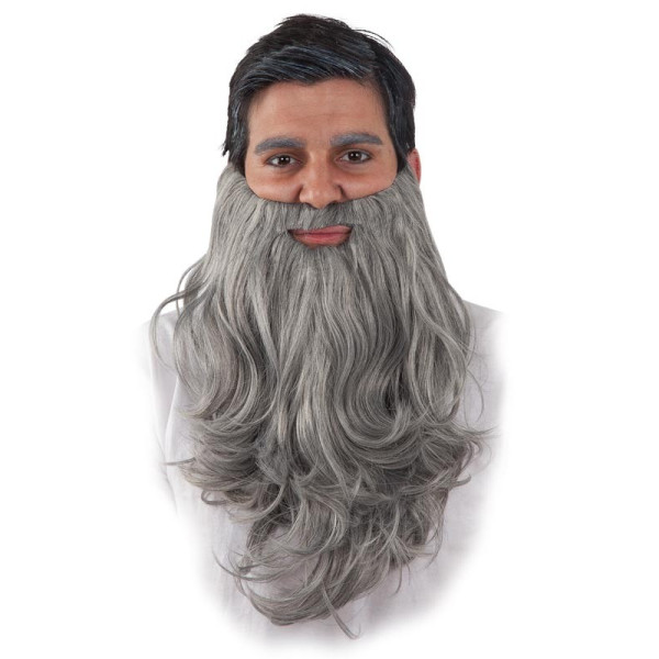 Barba Negra de Anciano para Adulto