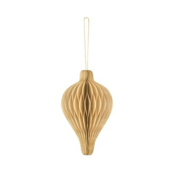 Linterna de Nido de Abeja Gota de color Beige de 8 x 12 Centímetros