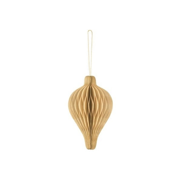 Linterna de Nido de Abeja Gota de color Beige de 8 x 12 Centímetros
