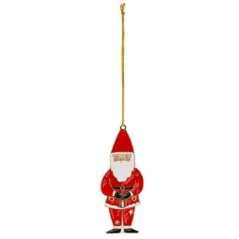 Papá Noel Metálico de 4 x 10 Centímetros