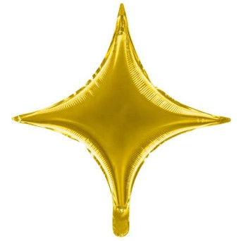 Globo Foil de Estrella de 45 Centímetros de color Oro