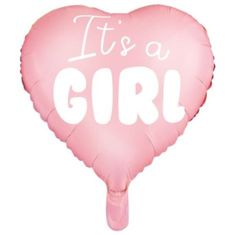 Globo Foil de It´s a Girl de 45 Centímetros de color Rosa Claro