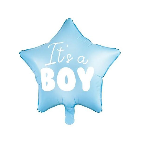 Globo Foil de It´s a Boy de 48 Centímetros de color Azul Claro