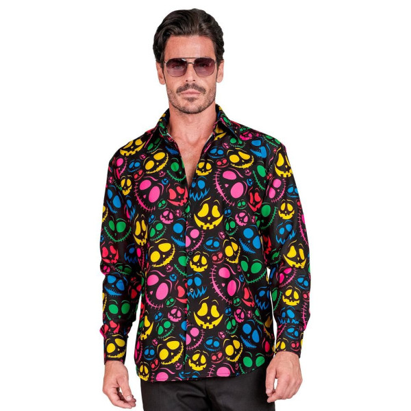 Camisa de Fantasma de Neón para Adulto