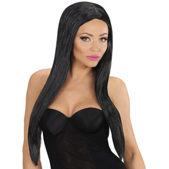 Peluca Negra de Glamour para Adulto