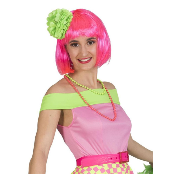 Camiseta de los años 50´s de color Rosa para Adulto