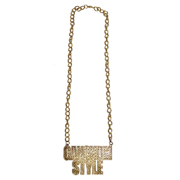 Collar de Gangnam Style de color Oro para Adulto