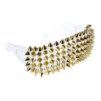 Gafas de Tachuelas de color Oro para Adulto