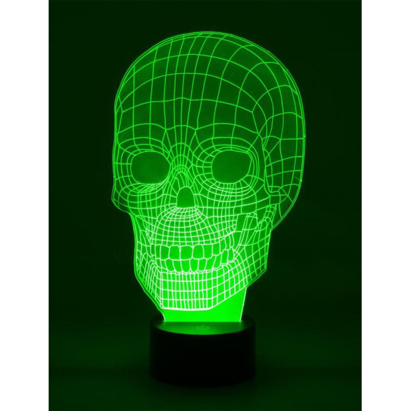 Lámpara de Calavera Multicolor