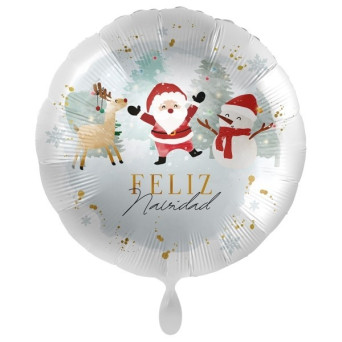 Globo Foil de Feliz Navidad de 43 Centímetros
