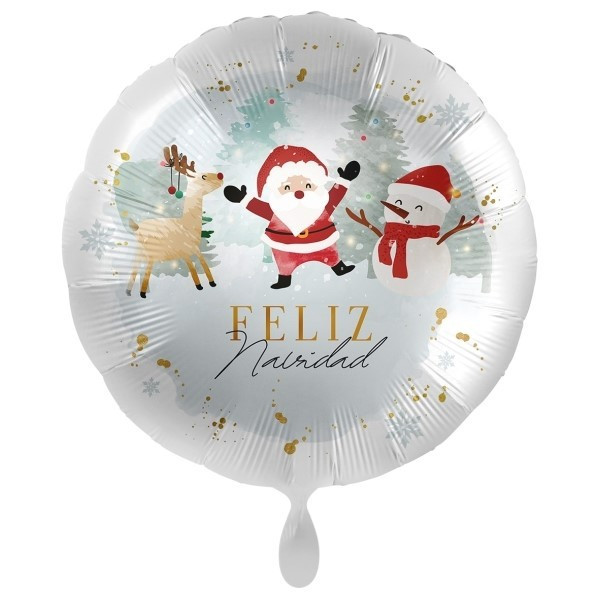 Globo Foil de Feliz Navidad de 43 Centímetros