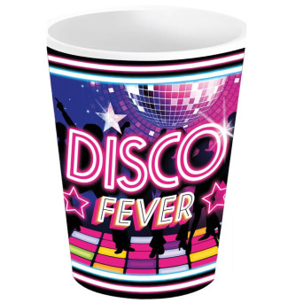 Vaso de Disco Fever 6 Unidades de 9 Centímetros