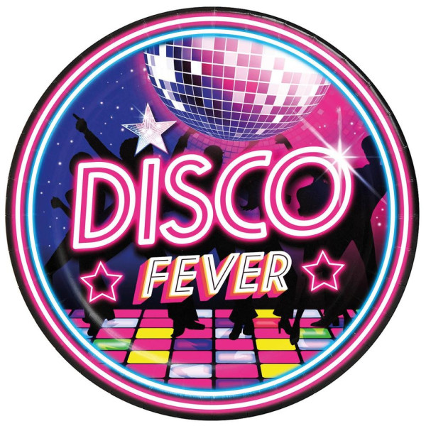 Plato de Disco Fever 6 Unidades de 23 Centímetros
