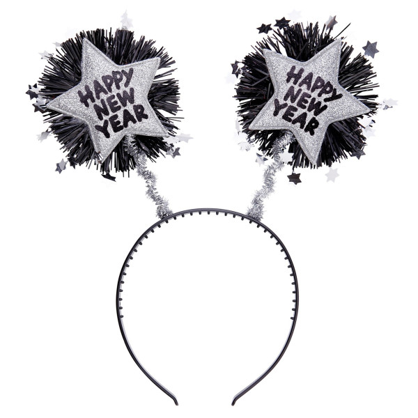 Diadema de Happy New Year de color Plata