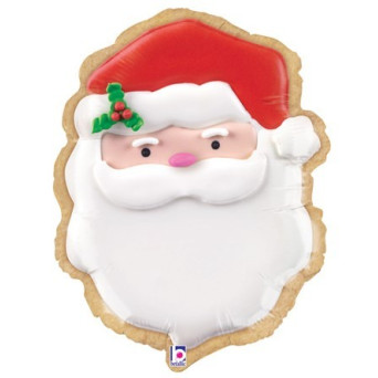 Globo de Galleta Papá Noel de 61 Centímetros