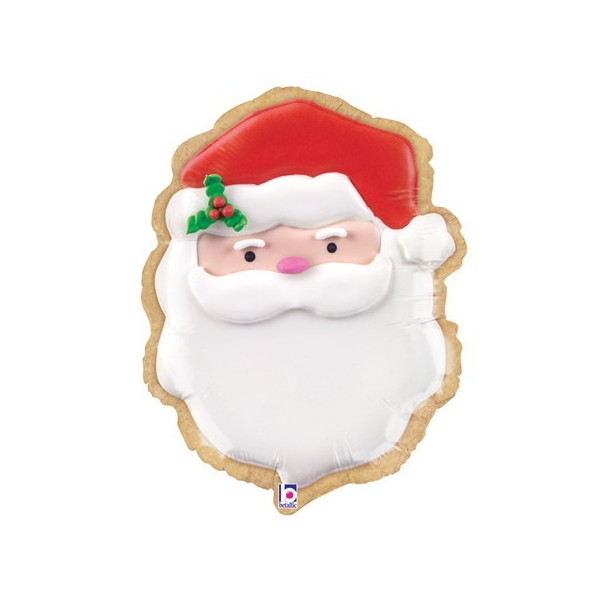 Globo de Galleta Papá Noel de 61 Centímetros
