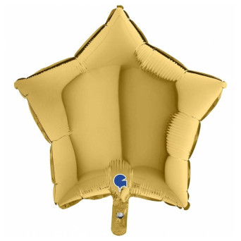 Globo Foil de Estrella de 46 Centímetros de color Oro
