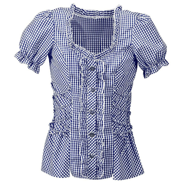 Camisa de Cuadros de color Azul para Adulto