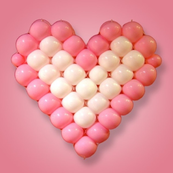 Malla de Corazón de 60 Centímetros para Globos de Látex R6