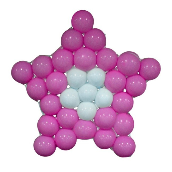 Malla de Estrella de 120 Centímetros para Globos de Látex R12