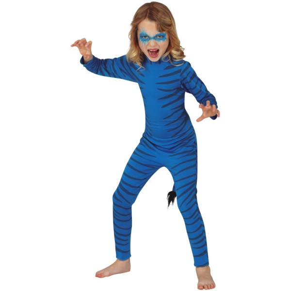 Disfraz de Felino de color Azul Infantil