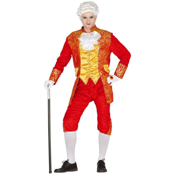 Disfraz de Marqués de color Rojo para Adulto