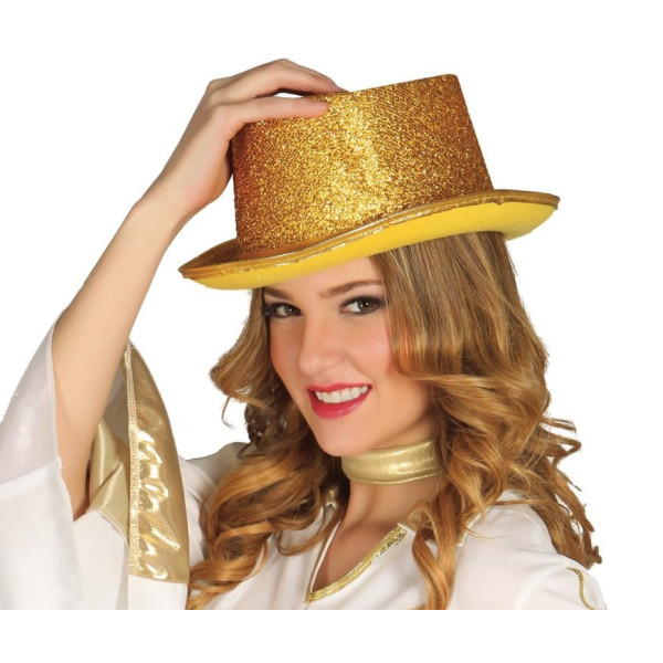 Chistera de color Oro para Adulto