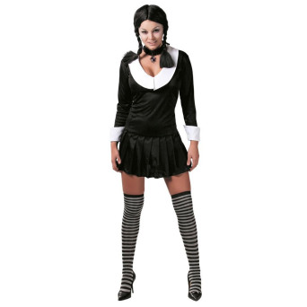 Disfraz de Colegiala de Dead School de color Negro para Adulto