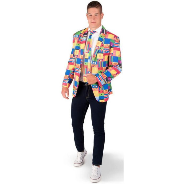 Chaqueta de Barrio Sésamo con Corbata para Adulto