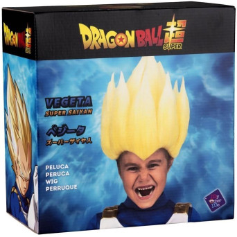 Peluca de Vegeta Saiyan de Dragon Ball Infantil