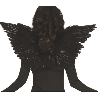 Alas de Plumas de color Negro de 62 Centímetros