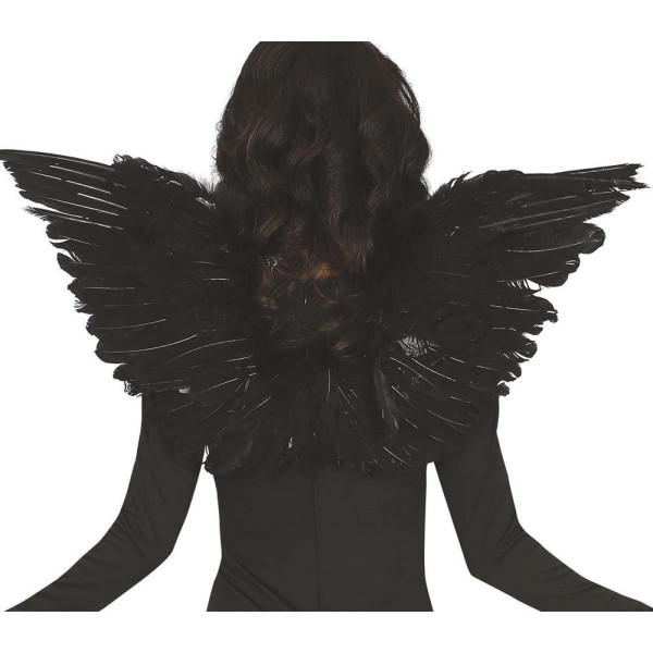 Alas de Plumas de color Negro de 62 Centímetros