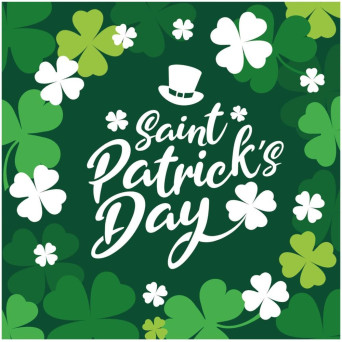 Servilleta de San Patrick´s 12 Unidades de 33 x 33 Centímetros