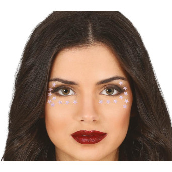 Gema Facial Adhesiva de Estrellas