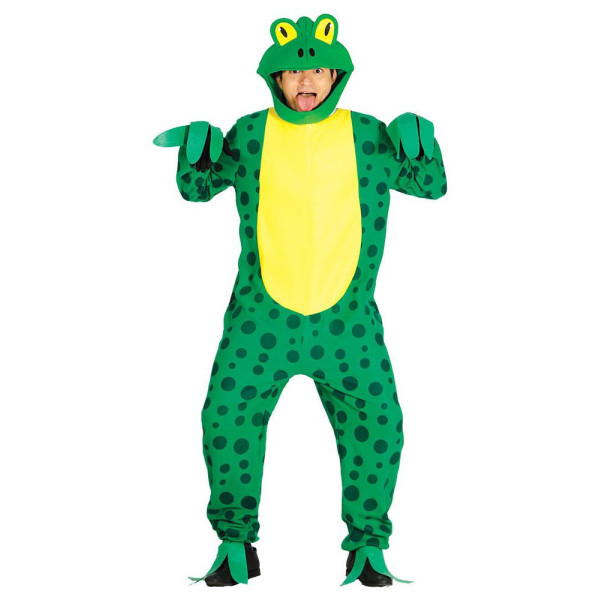 Disfraz de Rana de color Verde para Adulto
