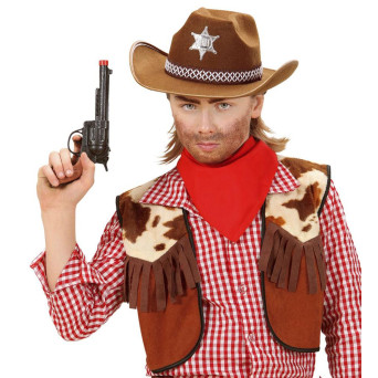 Sombrero de Sheriff de color Marrón Infantil