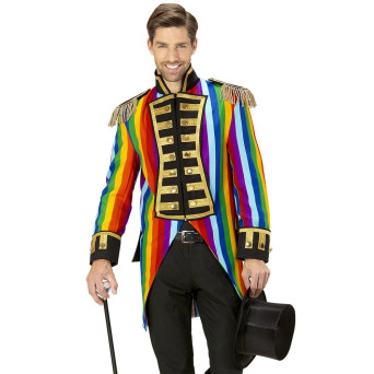 Frac de Desfile Arco Iris para Adulto