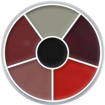 Paleta de Maquillaje en Crema Cream Color Circle Burn & Injury de 30 Gramos de Kryolan