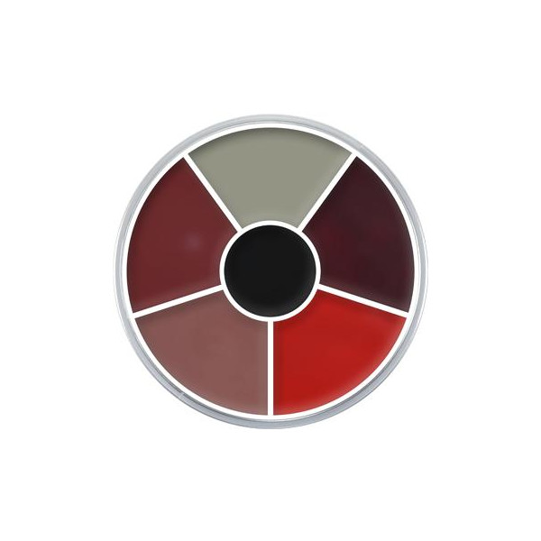 Paleta de Maquillaje en Crema Cream Color Circle Burn & Injury de 30 Gramos de Kryolan