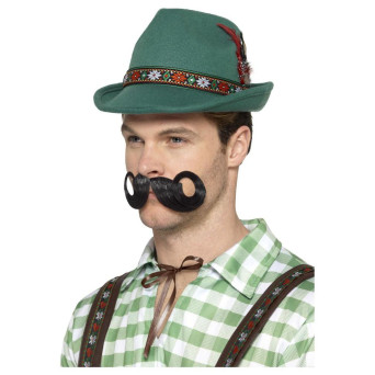 Sombrero de Alpino Trenker Deluxe de color Verde para Adulto