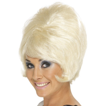 Peluca Rubia de Chica de los años 60s para Adulto