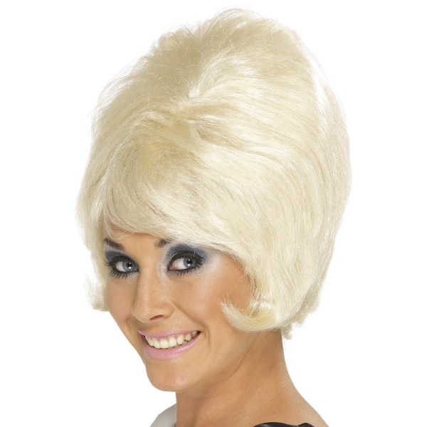 Peluca Rubia de Chica de los años 60s para Adulto