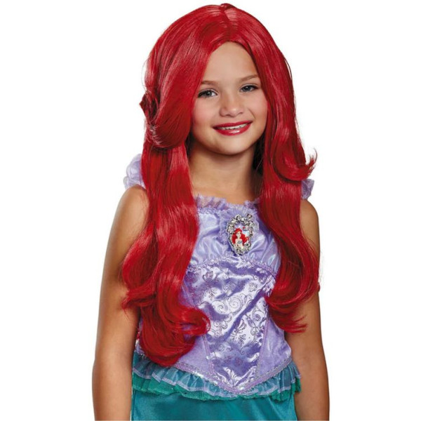 Peluca de Ariel Deluxe de la Sirenita Infantil
