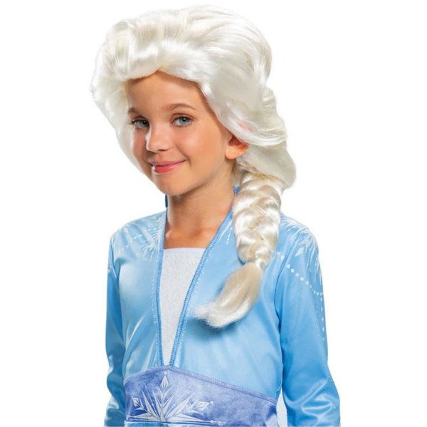 Peluca de Elsa de Frozen Infantil