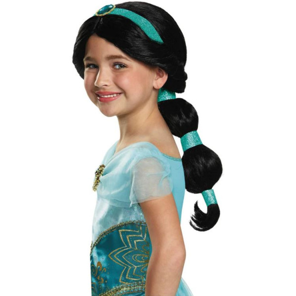 Peluca de Jazmín de Aladdin Infantil