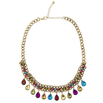Collar de Oro con Gemas