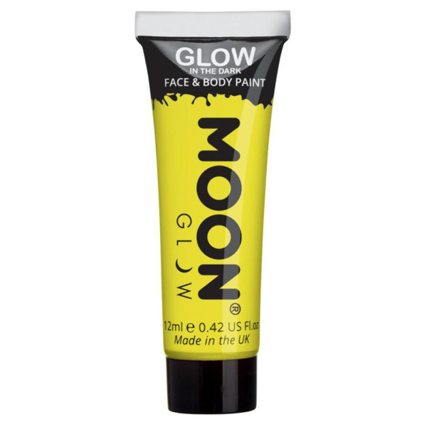 Maquillaje Moon Glow in the Dark de 12 Mililitros Varios Colores para Cuerpo y Cara