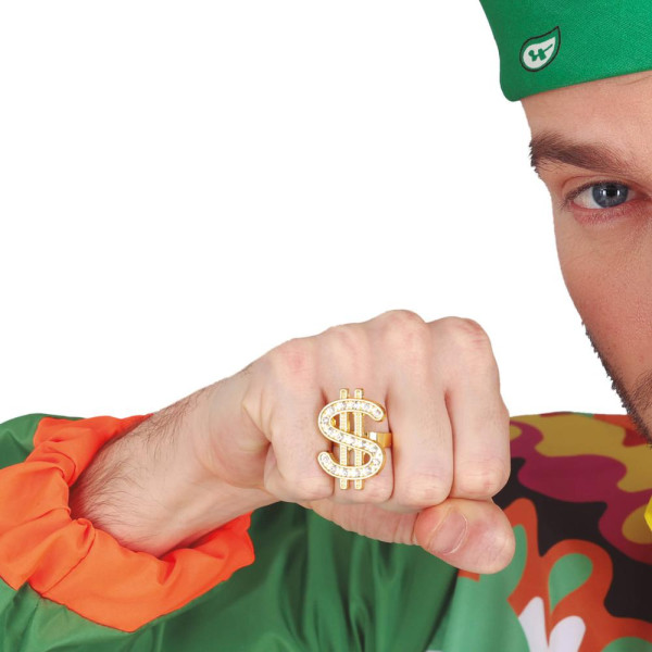 Anillo de Símbolo de Dólar para Adulto