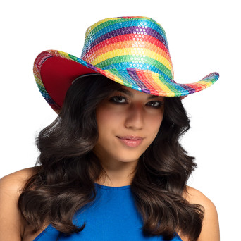 Sombrero de Vaquero Rainbow para Adulto