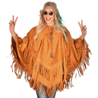 Poncho de Hippie para Adulto